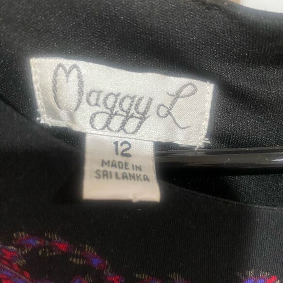 Maggy London abstract Long Sleeve Knit Sheath Dress - Picture 4 of 8